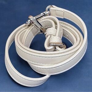 Vegan Leather White Adjustable Strap similar to Telfar unbranded